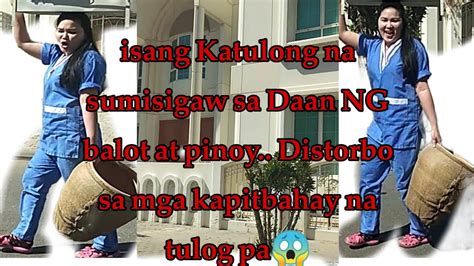 Tulog sinakyod ng kapitbahay .